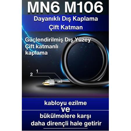 MN6 M106 200 metre ethernet kablosu/utp 0.50mm Cat6 Iki Kat Korumalı/iç Dış Mekan