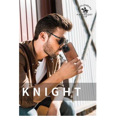 Santa Barbara Polo Knight-iphone 14 Pro Kilif.yılan Derisi Tasarımı.iphone 14 Pro Deri Kılıf