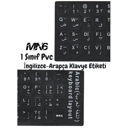 MN6 A01 Arapça Klavye Etiketi-Arapça KlavyeSticker