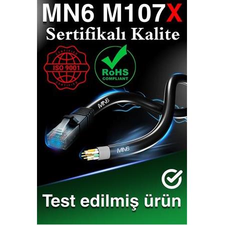 MN6 M107X 260 Metre Internet Kablosu/Utp 0,57mm Cat6 Iki Kat Korumalı/ Iç Dış Mekan